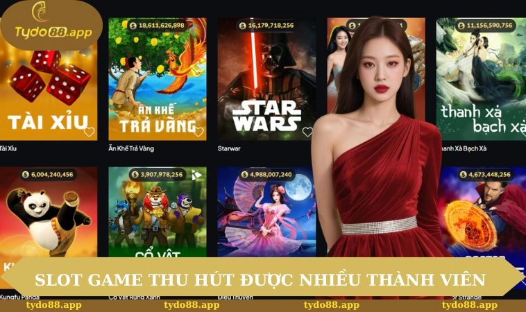 Slot game thu hút được nhiều thành viên